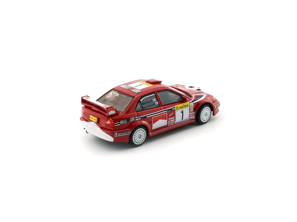 BM Creations 1/64 Mitsubishi Lancer Evolution VI 1999 #1 Rally Monte Carlo Winner Red