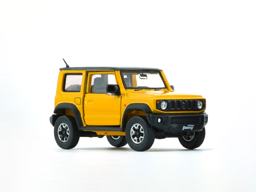 BM Creations 1 64 Suzuki Jimny JB74 Ivory Yellow RHD with Rhino