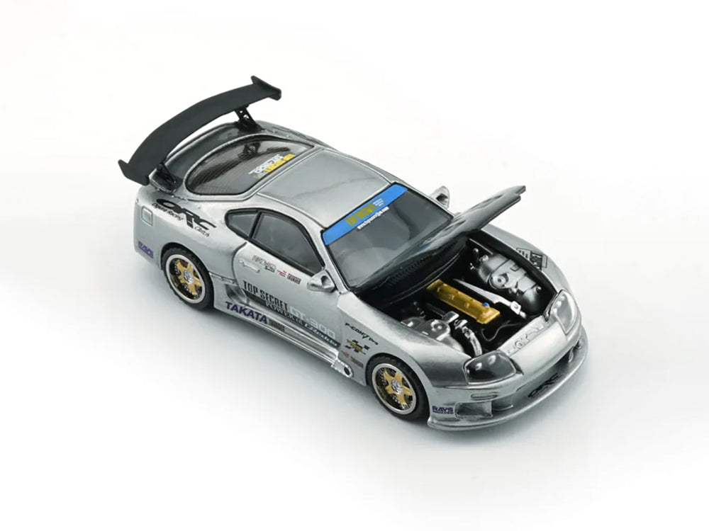 BM Creations 1/64 Toyota Supra JZA80 Top Secret Silver Manila Auto Show 2025 Edition