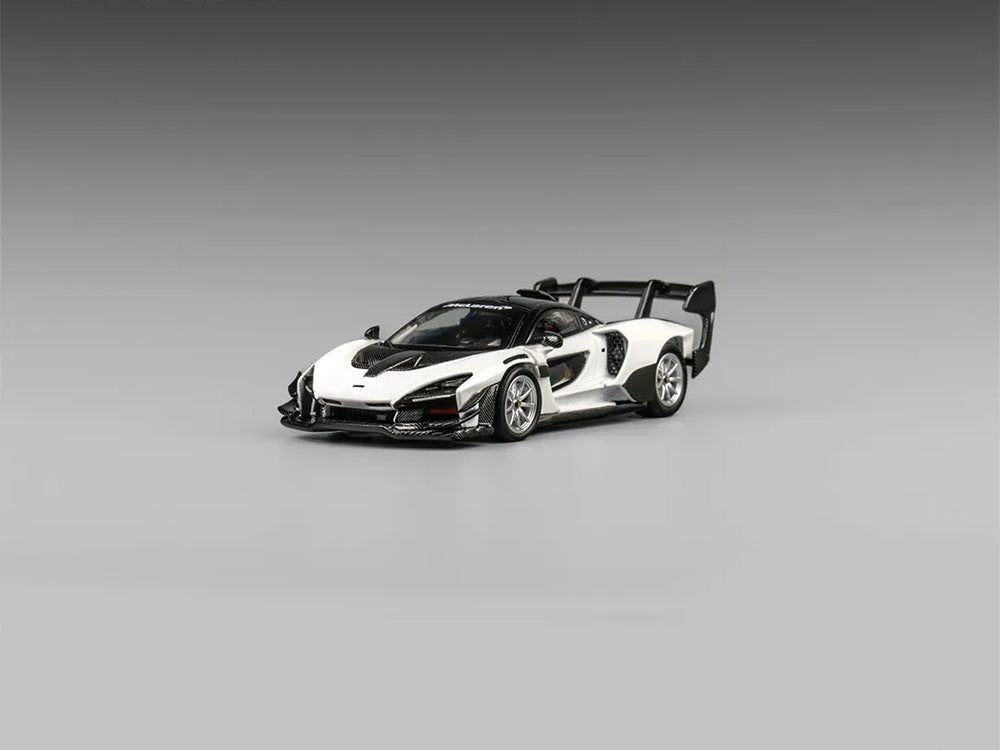 CM Model 1/64 McLaren Senna GTR White with Carbon