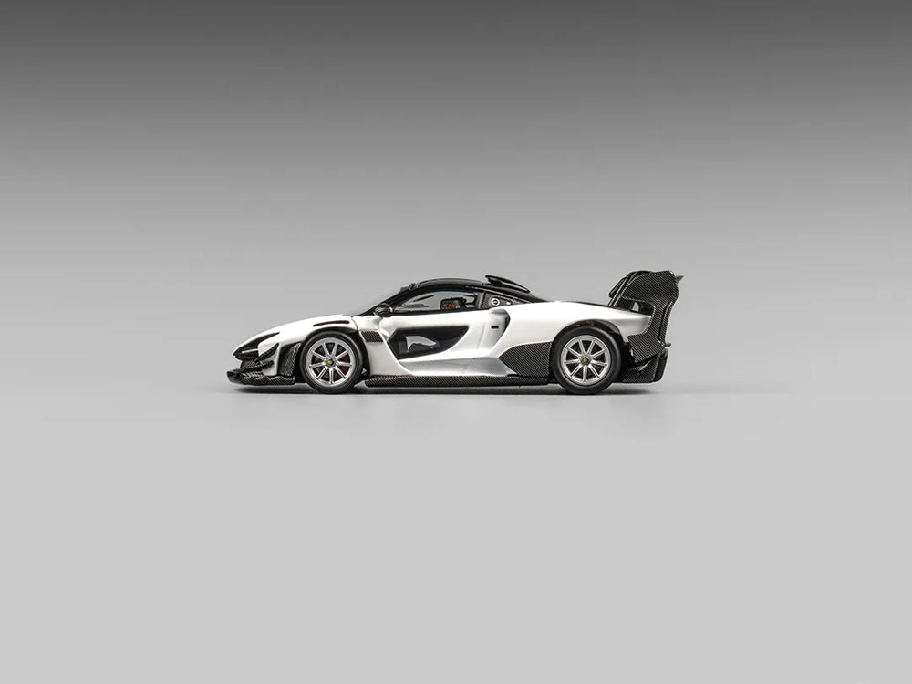 CM Model 1/64 McLaren Senna GTR White with Carbon