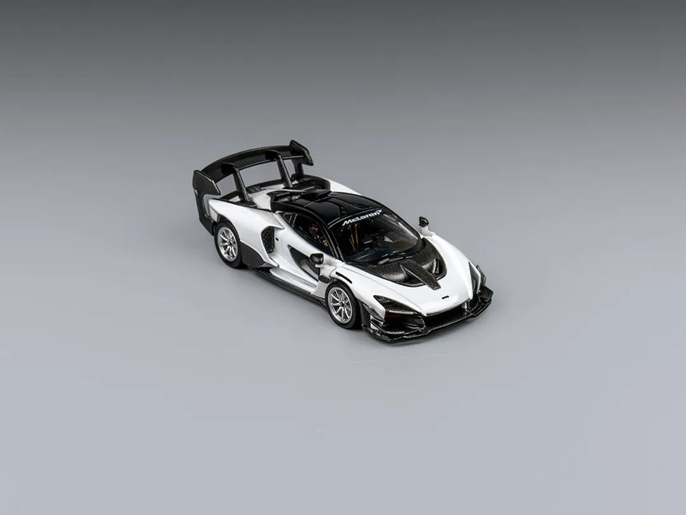 CM Model 1/64 McLaren Senna GTR White with Carbon