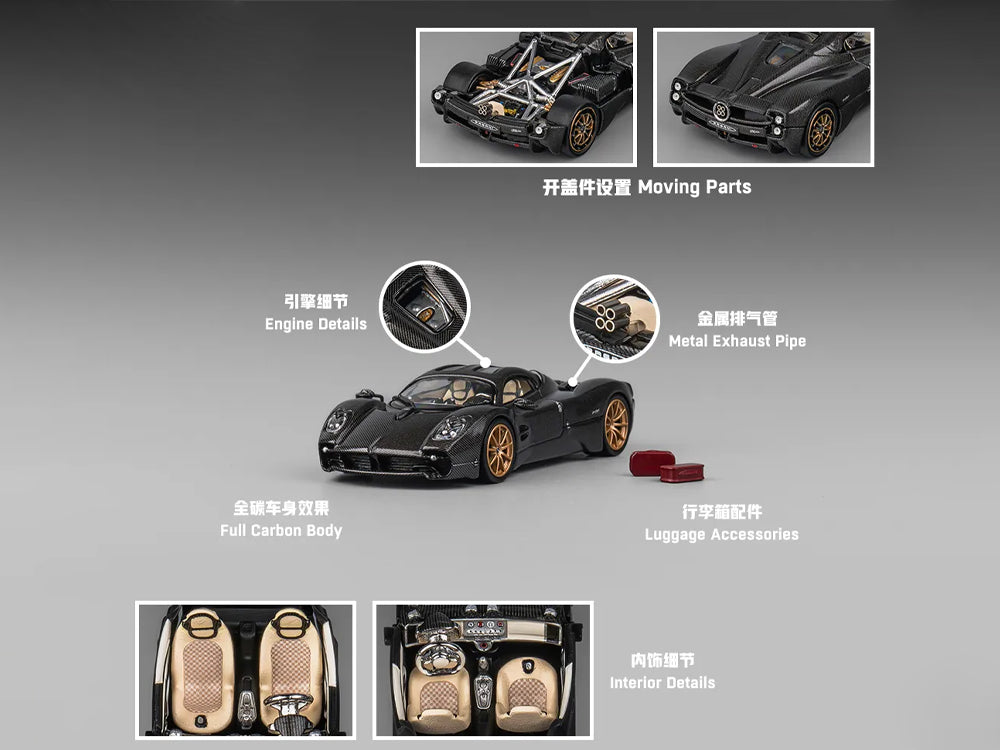 CM Model 1/64 Pagani Utopia Carbon Fibre