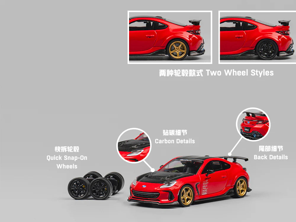 CM Model 1/64 Subaru BRZ Varis Arising-1 Red - Diecast Toyz Australia