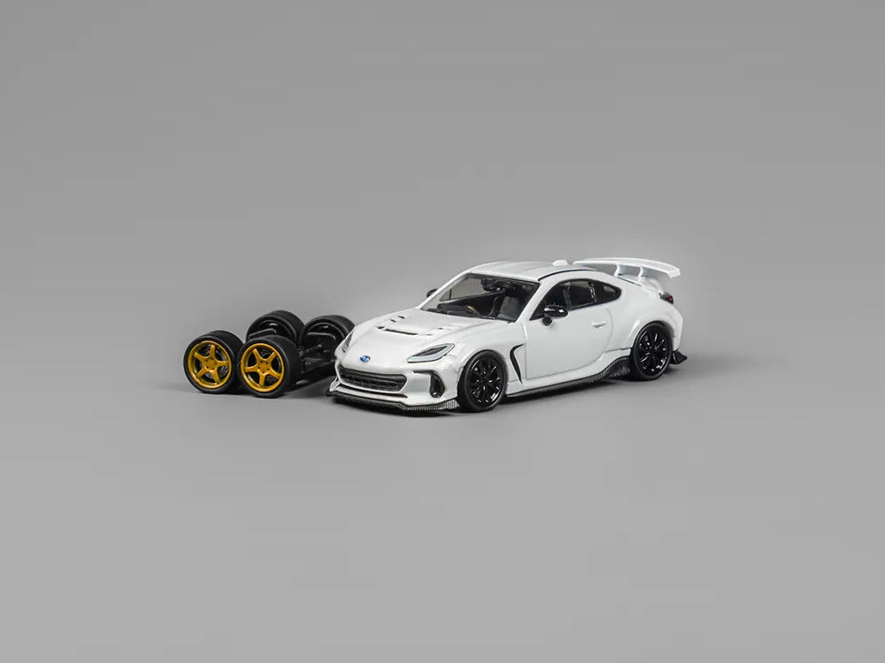 CM Model 1/64 Subaru BRZ Varis Widebody White