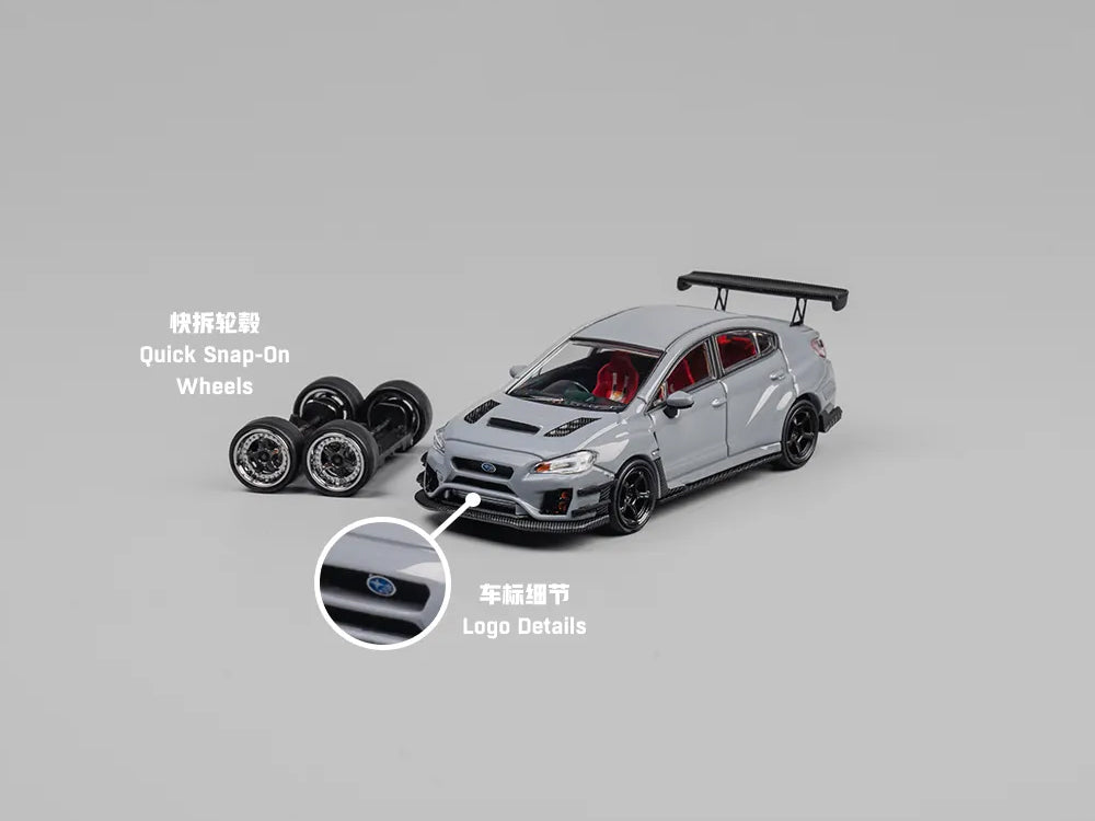 CM Model 1/64 Subaru WRX STI Varis Widebody Ver1.0 Gray