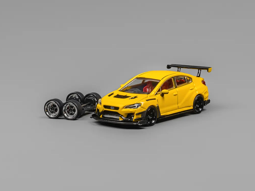 CM Model 1/64 Subaru WRX Varis Widebody Ver 2.0 Yellow