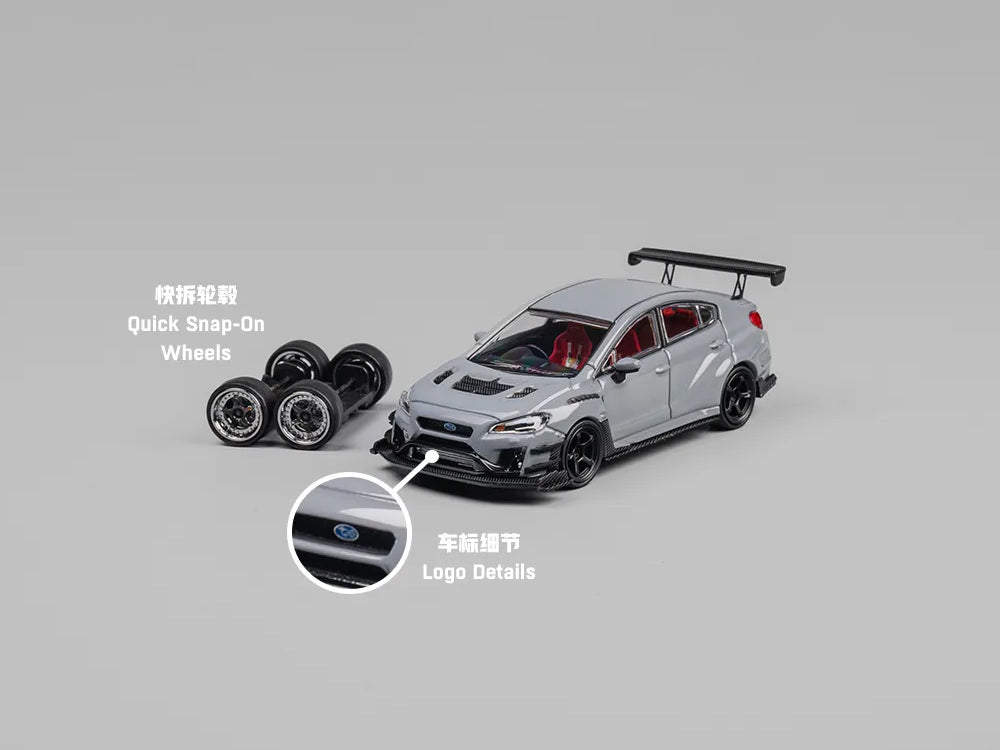 CM Model 1/64 Subaru WRX Varis Widebody Ver 2.0 Gray