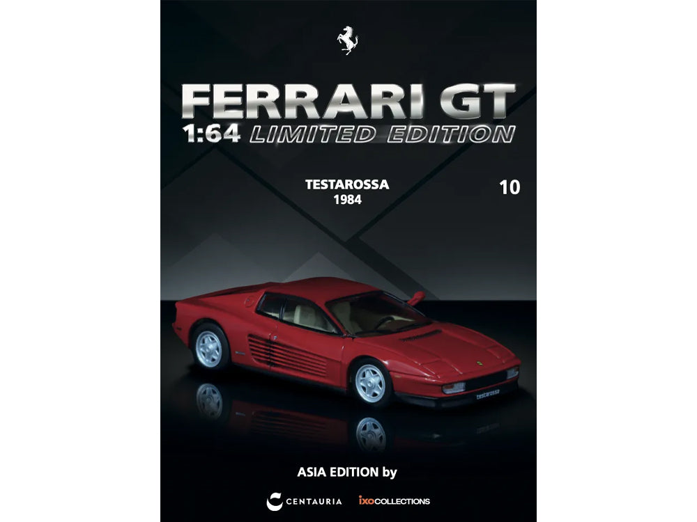 Centauria x IXO Collections 1/64 Ferrari GT Magazine - 1984 Ferrari Testarossa Red