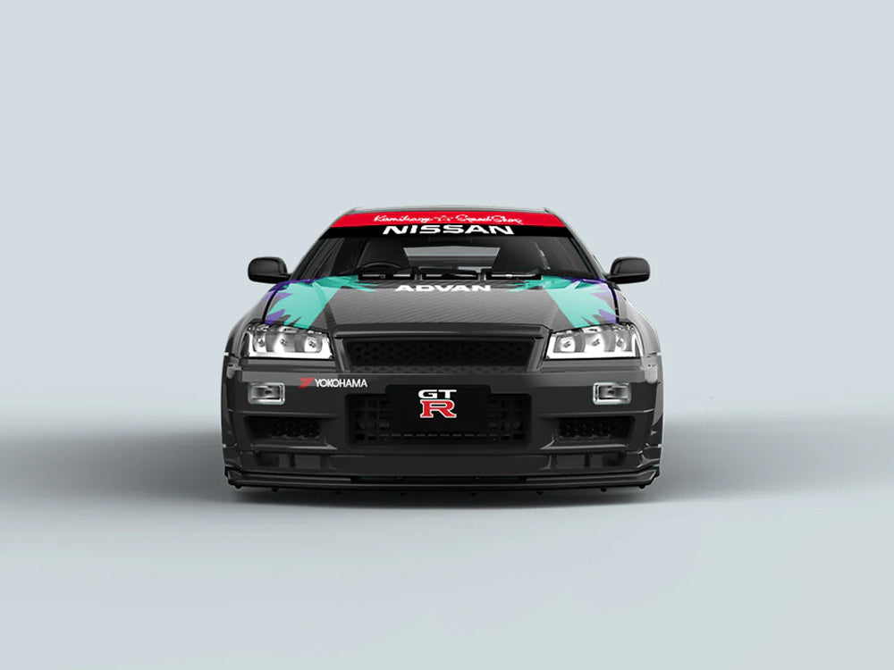 Coolart 1/64 Nissan Skyline GTR R34 HKS Livery Black Car Only