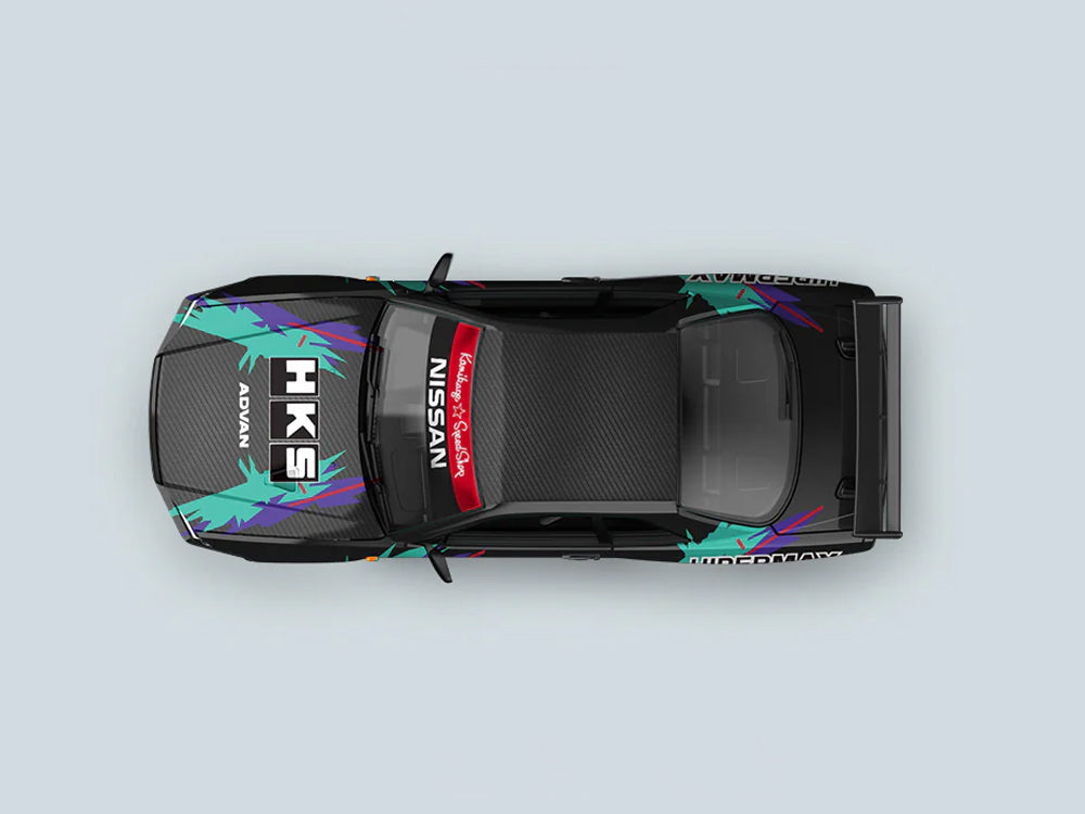 Coolart 1/64 Nissan Skyline GTR R34 HKS Livery Black Car Only