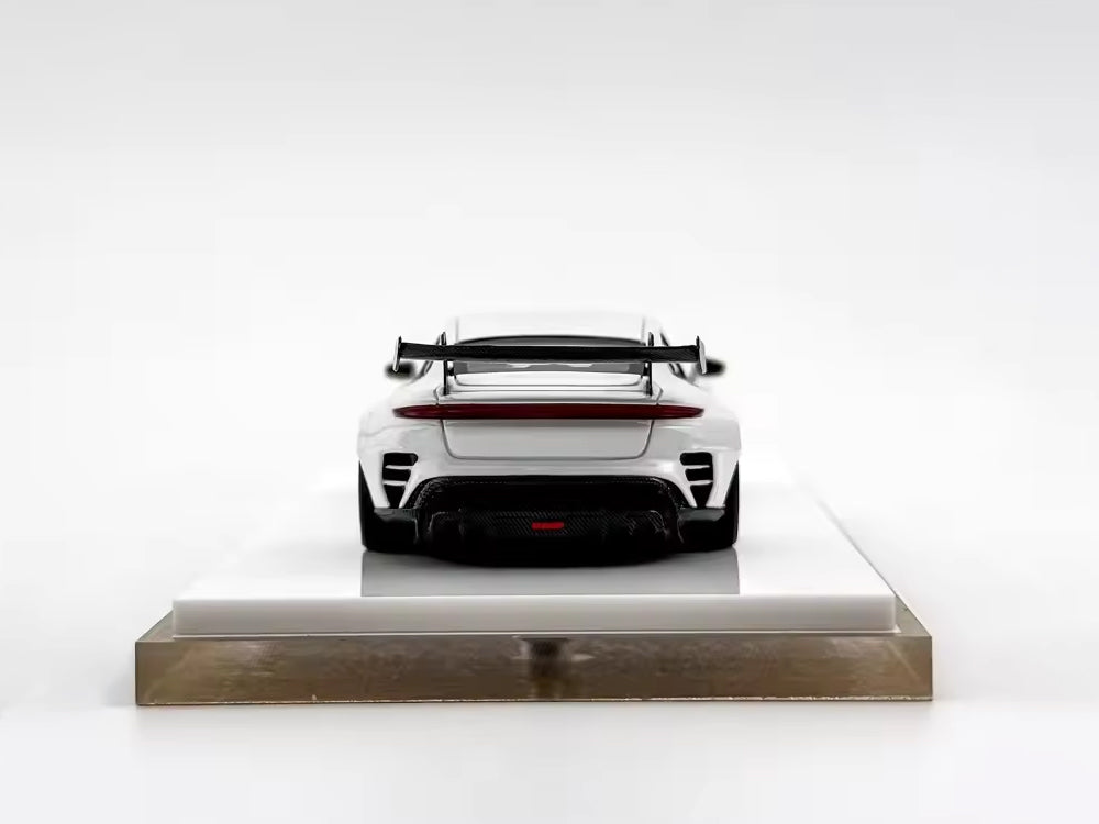 Error404 x ZEPHYR 1/64 Porsche Tycan Pearl White