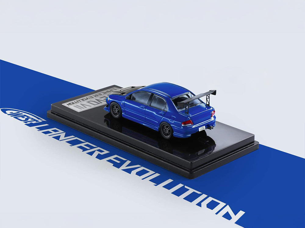 Fast Speed 1/64 Mitsubishi Lancer Evolution VII C-West Kit with Carbon Bonnet Blue
