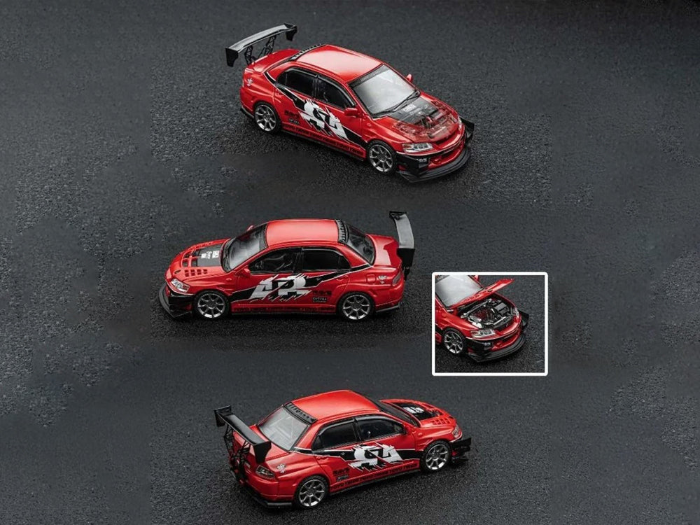 FindClassically 1/64 Mitsubishi Lancer Evolution IX Widebody Red HEC2025 Edition