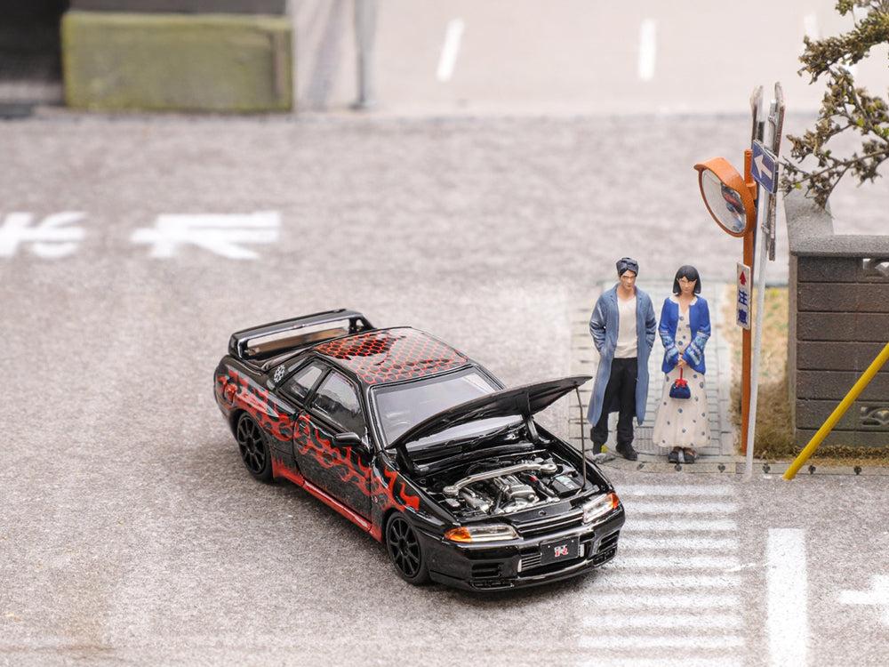 Focal Horizon 1/64 Nissan Skyline GTR R32 Nismo S Tune Black Fire - Diecast Toyz Australia