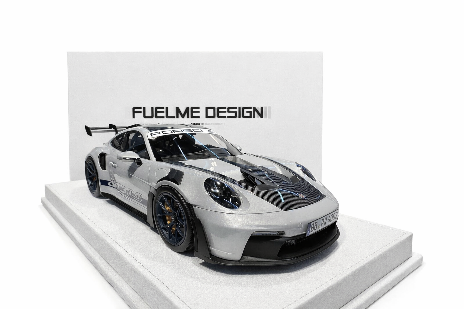 FuelMe 1/18 Porsche 992 GT3 RS Weissach Package Eisgraumetallic Mit - Diecast Toyz Australia