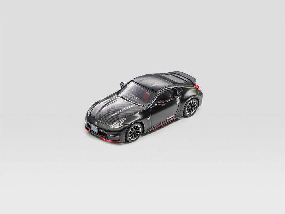 Fuji 1/64 Nissan Fairlady 370Z Z34 NISMO Version Black with Carbon Bonnet