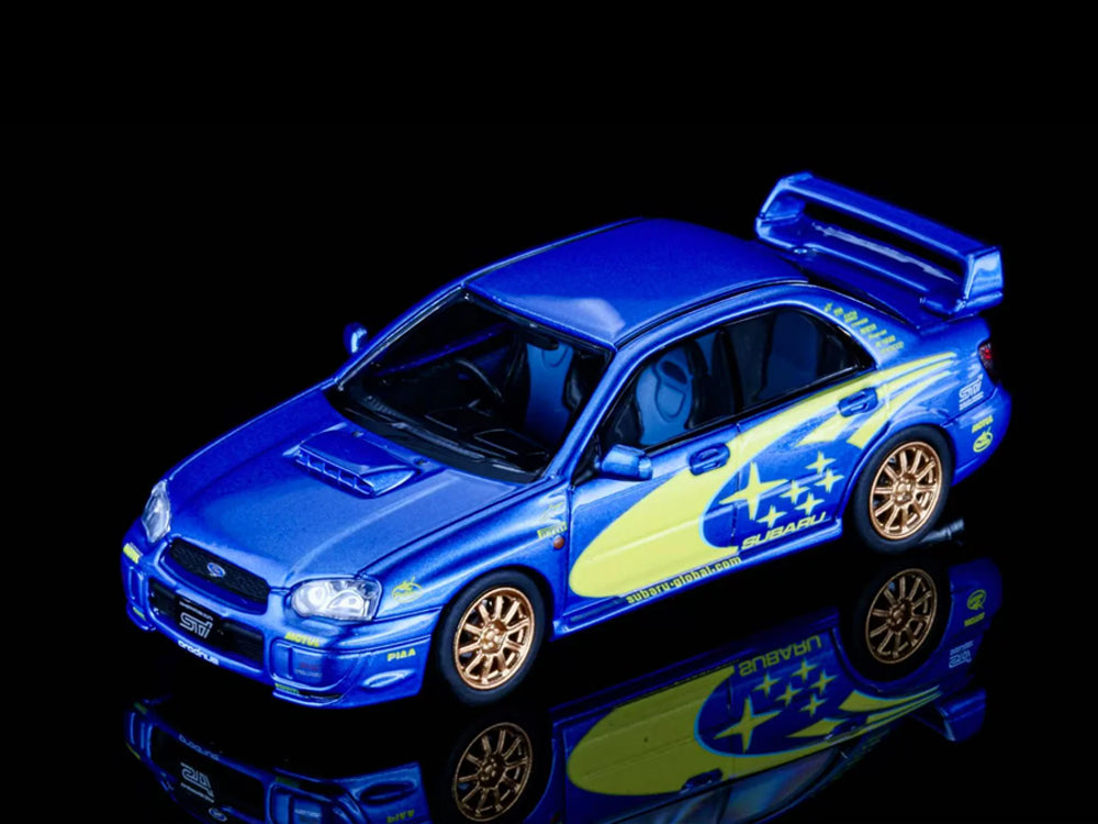 Furuya 1/64 Subaru WRX STI GD 8th Gen Sedan Rally Blue WRC Livery