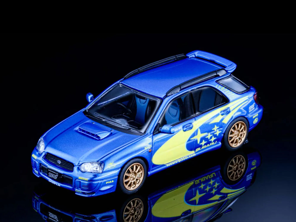 Furuya 1/64 Subaru WRX STI GD 8th Gen Wagon Rally Blue WRC Livery