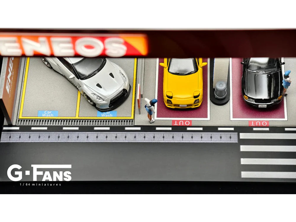 G Fans 1/64 Eneos Petrol Gas Fuel Station Theme Diorama with LED Light