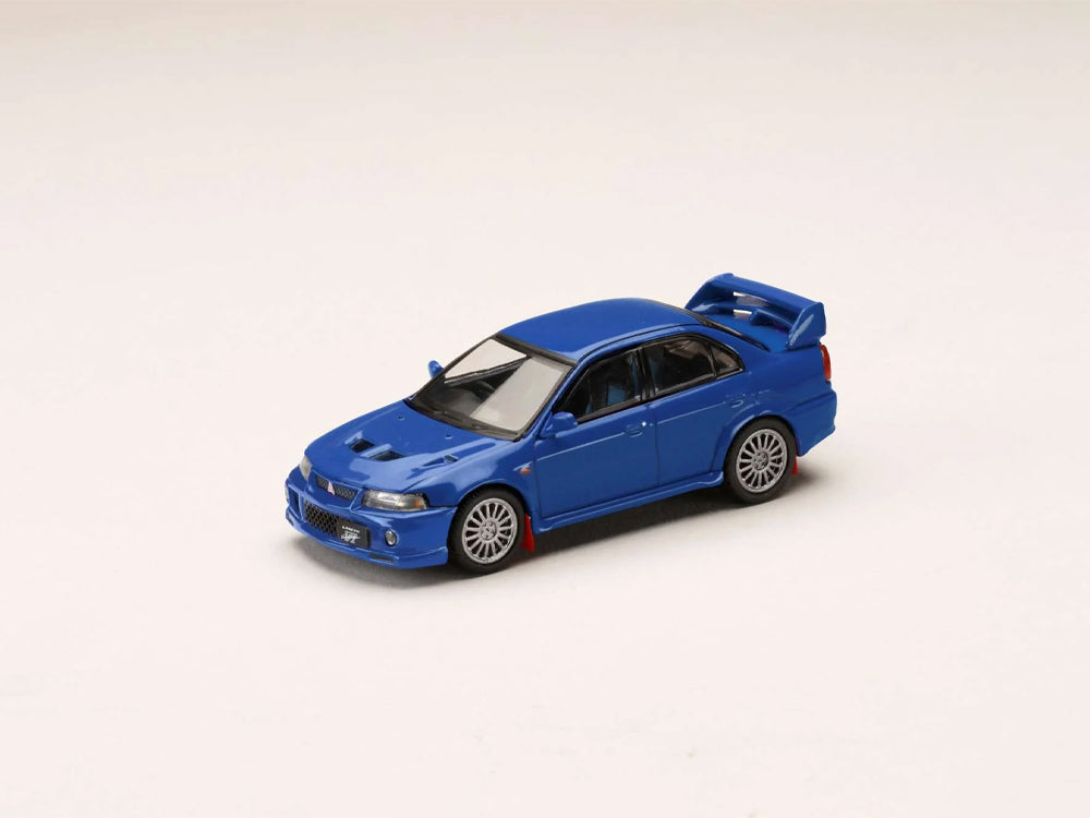 Hobby Japan 1/64 Mitsubishi Lancer Evolution 6 CP9A with Mud Flaps Lance Blue