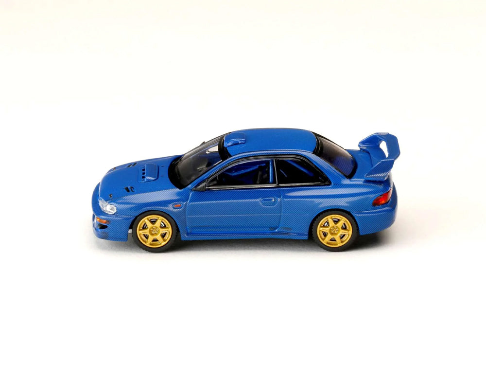Hobby Japan 1/64 Subaru Impreza 22B STI GC8 Rally Base Car Carbon Blue