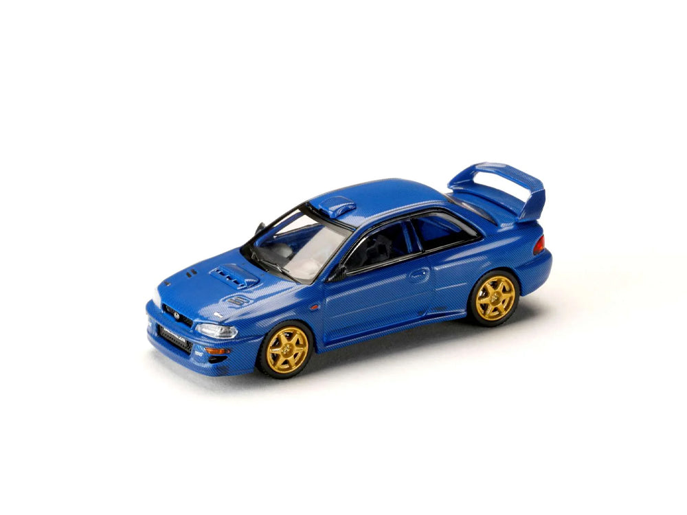 Hobby Japan 1/64 Subaru Impreza 22B STI GC8 Rally Base Car Carbon Blue