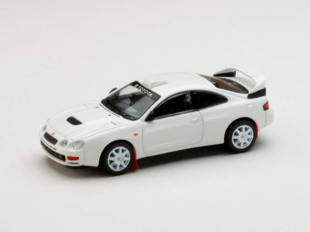 Hobby Japan 1/64 Toyota Celica GT-Four WRC Edition ST205 Cutomized Version with 8 Spoke Wheel White - Diecast Toyz Australia