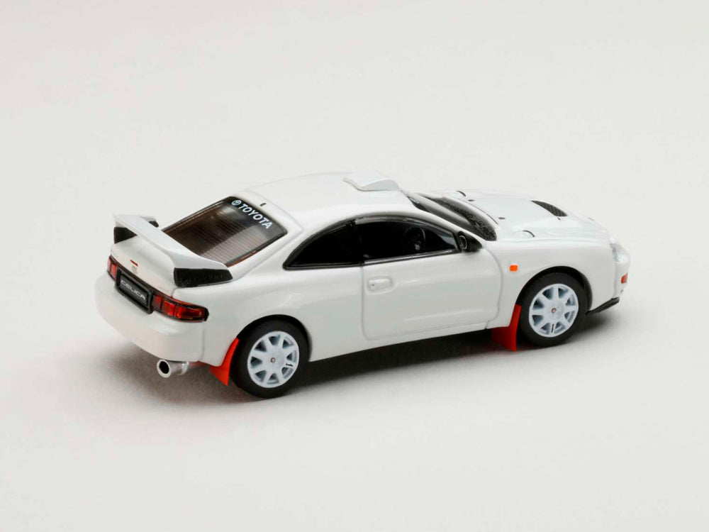 Hobby Japan 1/64 Toyota Celica GT-Four WRC Edition ST205 Cutomized Version with 8 Spoke Wheel White - Diecast Toyz Australia