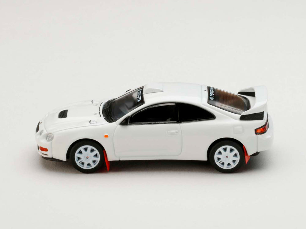Hobby Japan 1/64 Toyota Celica GT-Four WRC Edition ST205 Cutomized Version with 8 Spoke Wheel White - Diecast Toyz Australia