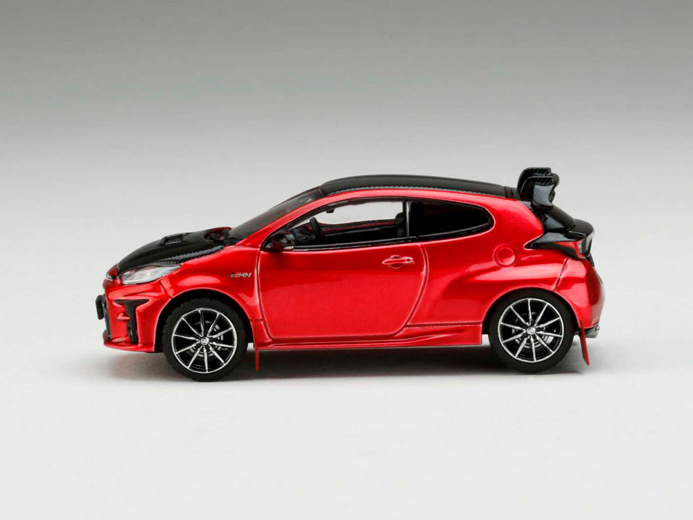 Hobby Japan 1/64 Toyota GRMN Yaris Rally Package with GR Parts Emotional Red II - Diecast Toyz Australia