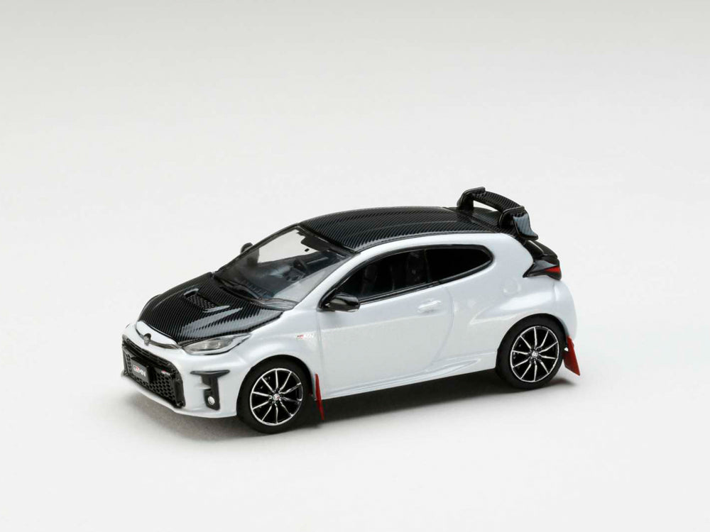 Hobby Japan 1/64 Toyota GRMN Yaris Rally Package with GR Parts Platinum White Pearl Mica - Diecast Toyz Australia