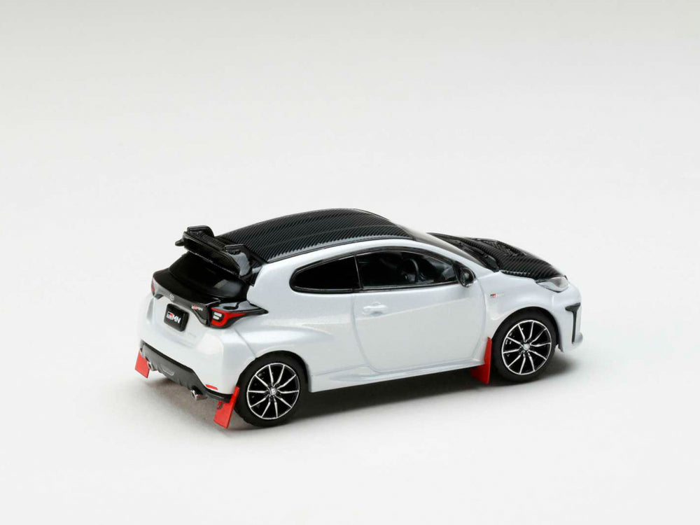 Hobby Japan 1/64 Toyota GRMN Yaris Rally Package with GR Parts Platinum White Pearl Mica - Diecast Toyz Australia