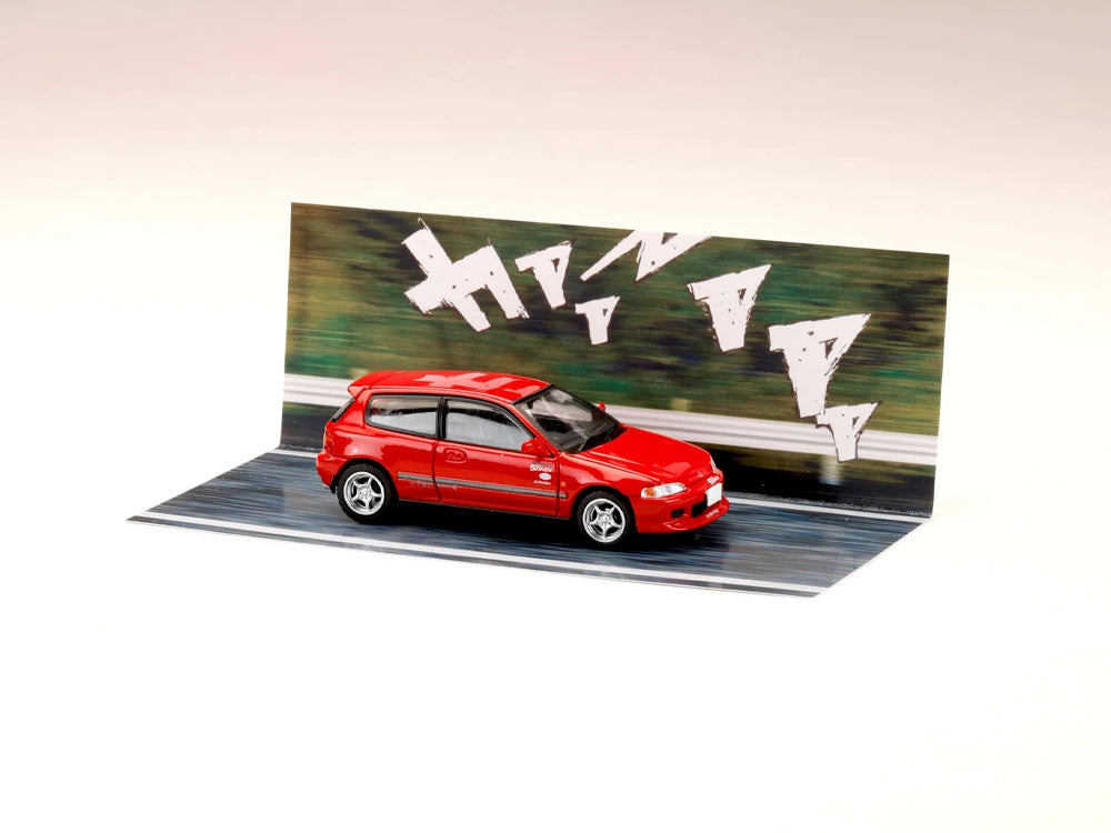 Hobby Japan x JDM64 1/64 Honda Civic EG6 Myogi Night Kids - Shingo Shoji vs Takumi Fujiwara
