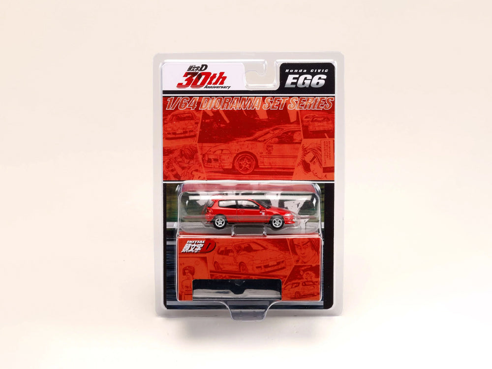 Hobby Japan x JDM64 1/64 Honda Civic EG6 Myogi Night Kids - Shingo Shoji vs Takumi Fujiwara