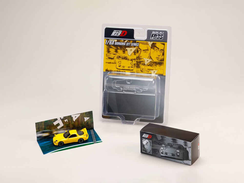 Hobby Japan x JDM64 1/64 Mazda RX7 FD3S Project D Keisuke Takahashi vs Wataru Akiyama