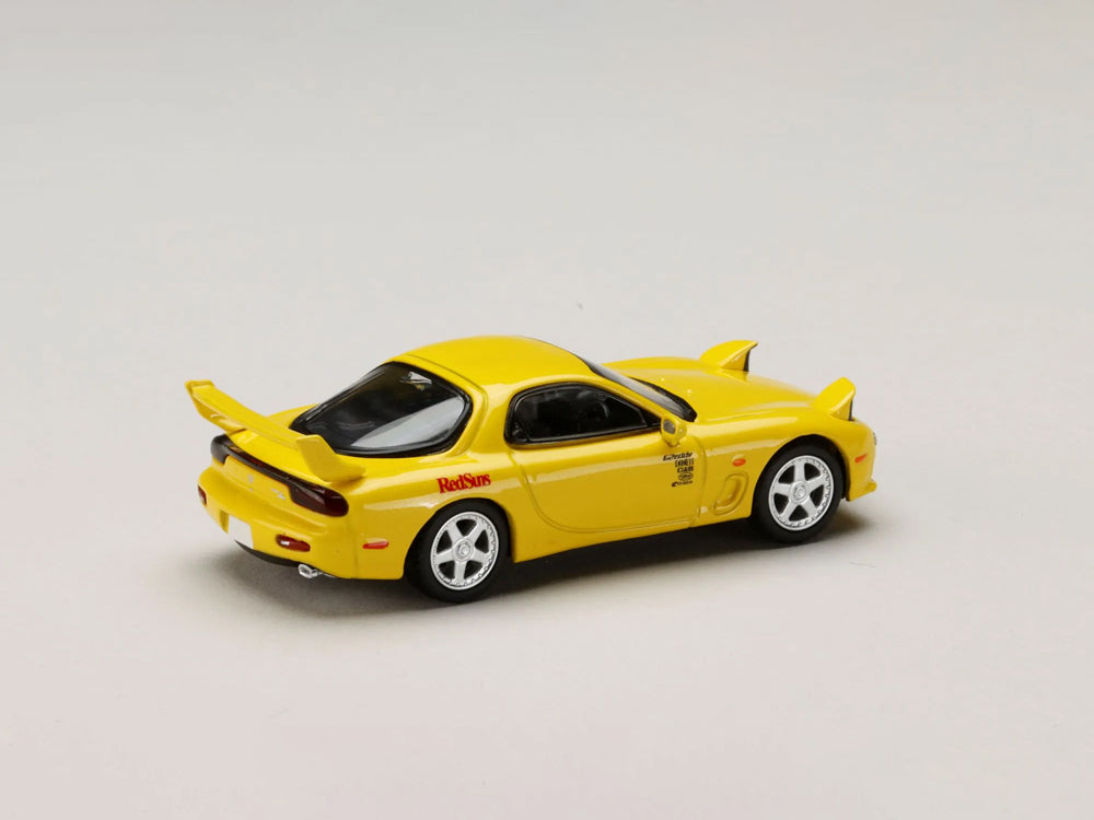 Hobby Japan x JDM64 1/64 Mazda RX7 FD3S Red Suns Keisuke Takahahi vs Takumi Fujiwara Initial D