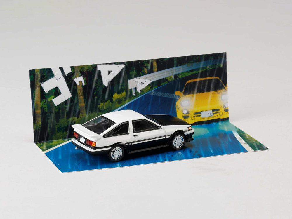 Hobby Japan x JDM64 1/64 Toyota Corolla Levin AE86 Wataru Akiyama vs Keisuke Takahashi Initial D