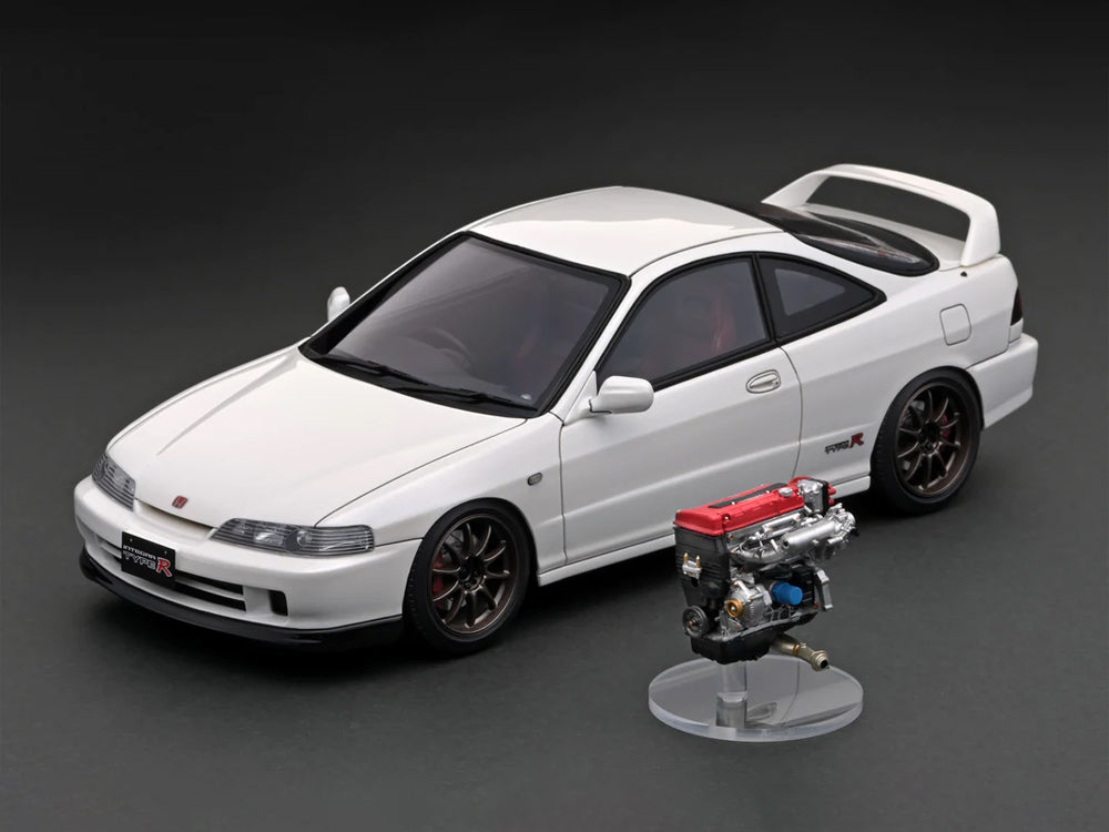 Ignition Model 1 18 Honda Integra DC2 Type R Pearl White with B18C Eng