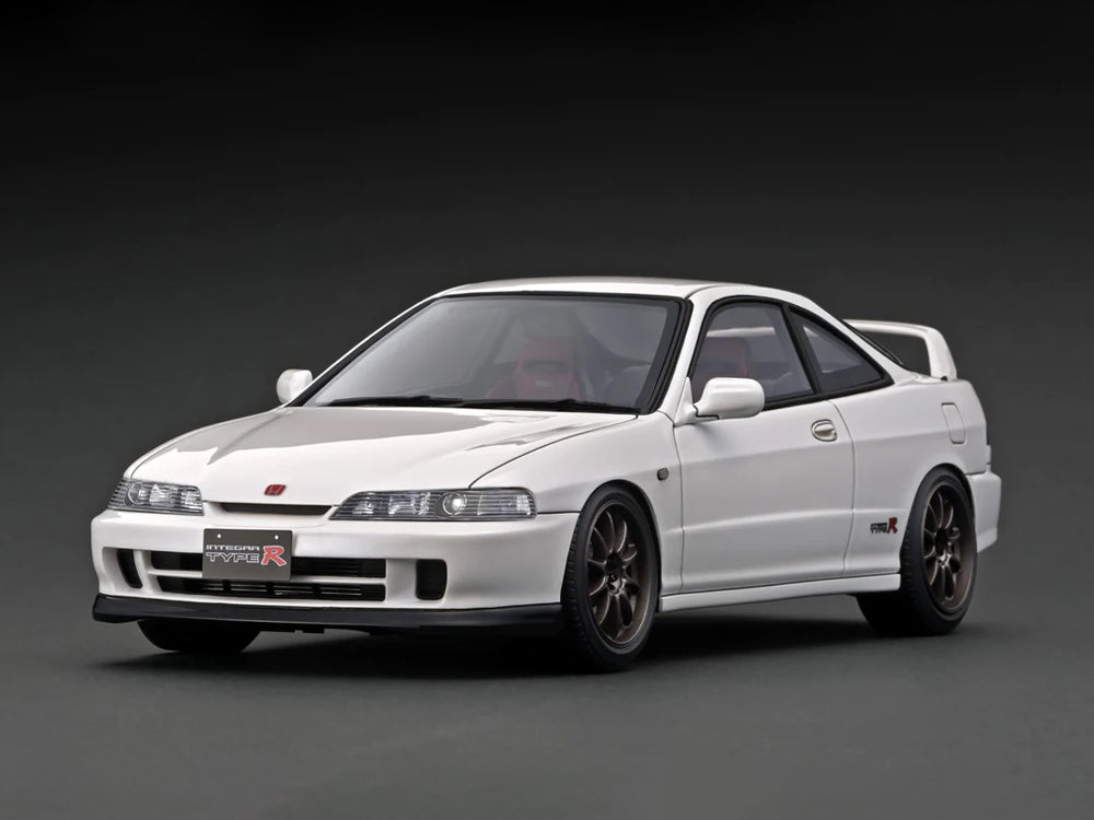 Ignition Model 1/18 Honda Integra DC2 Type R Pearl White with B18C Engine Model - Diecast Toyz Australia