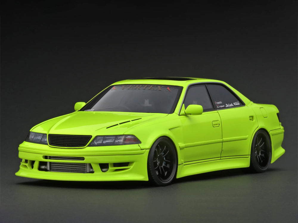 Ignition Model 1/18 Toyota Chaser JZX100 Mark II Yellow - Diecast Toyz Australia