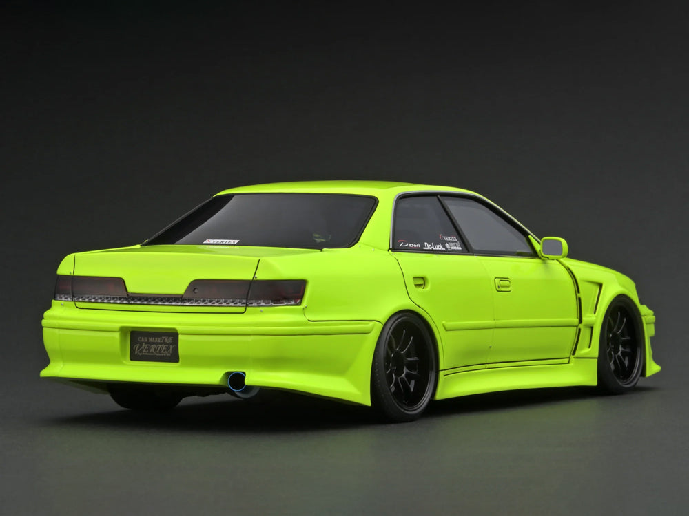 Ignition Model 1/18 Toyota Chaser JZX100 Mark II Yellow - Diecast Toyz Australia