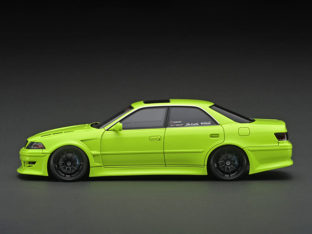 Ignition Model 1/18 Toyota Chaser JZX100 Mark II Yellow - Diecast Toyz Australia