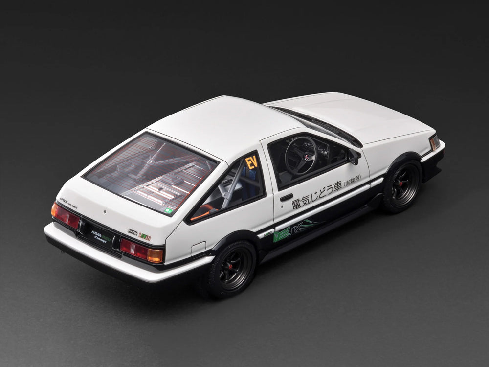 Ignition Model 1/18 Toyota Corolla Levin AE86 BEV 3 Door Black White