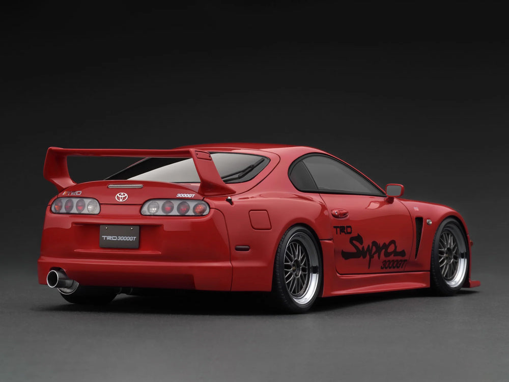 Ignition Model 1/18 Toyota Supra JZA80 TRD 3000GT Red