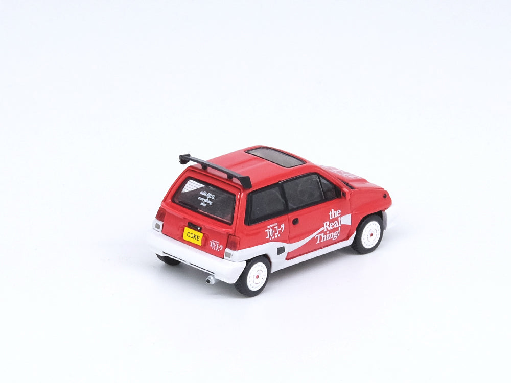 Inno64 Honda City Turbo II Coca Cola Livery with Motocompo - Diecast Toyz Australia