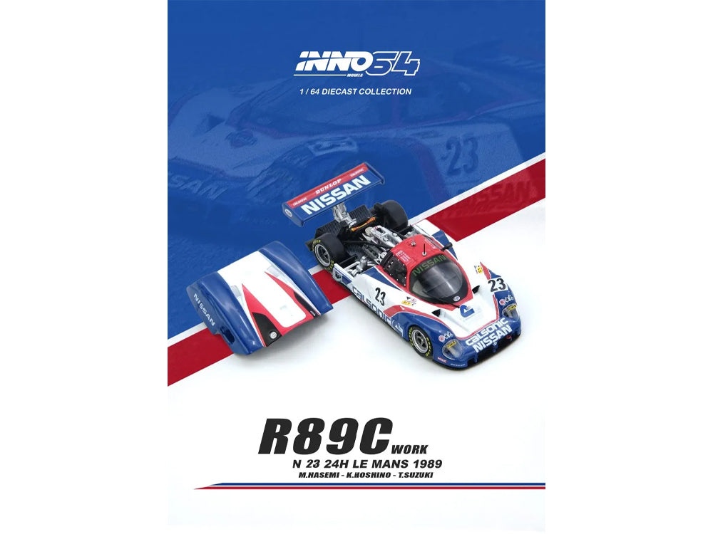 Inno64 Nissan R89C Le Mans 1989 No23 Masahiro Hasemi / Kazuyoshi Hoshino / Toshio Suzuki - Diecast Toyz Australia
