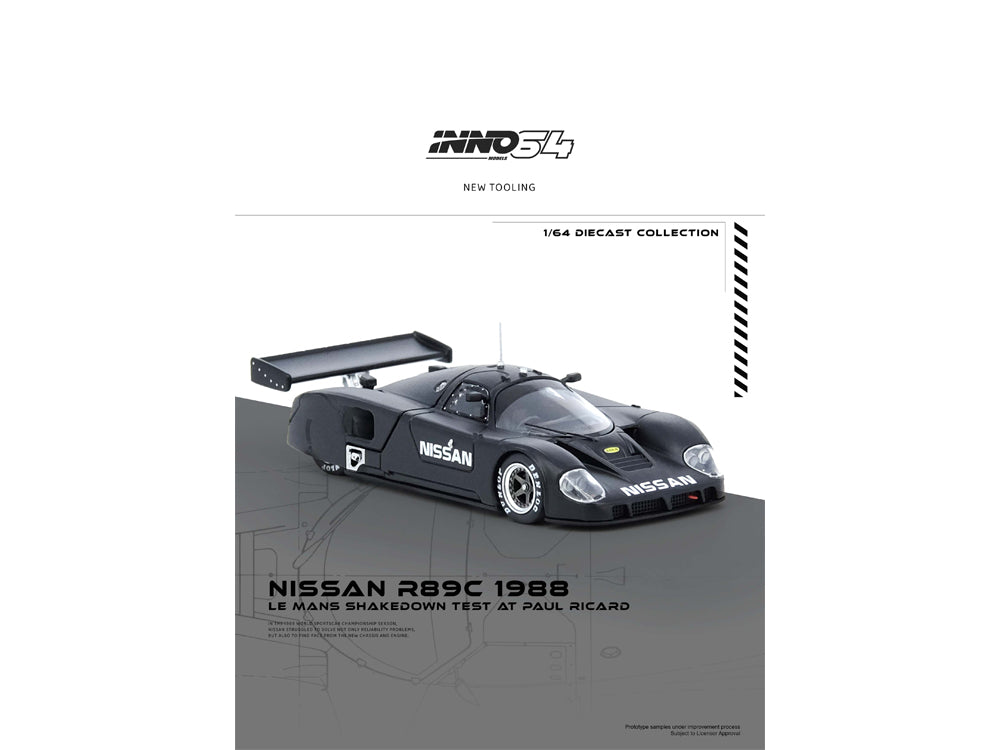Inno64 Nissan R89C Le Mans Shakedown Test Paul Ricard 1988 Black