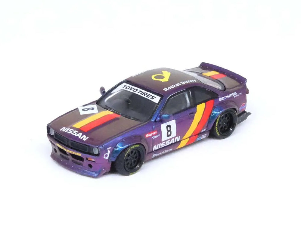 Inno64 Nissan Silivia S14 BOSS Rocket Bunny Purple - Diecast Toyz Australia