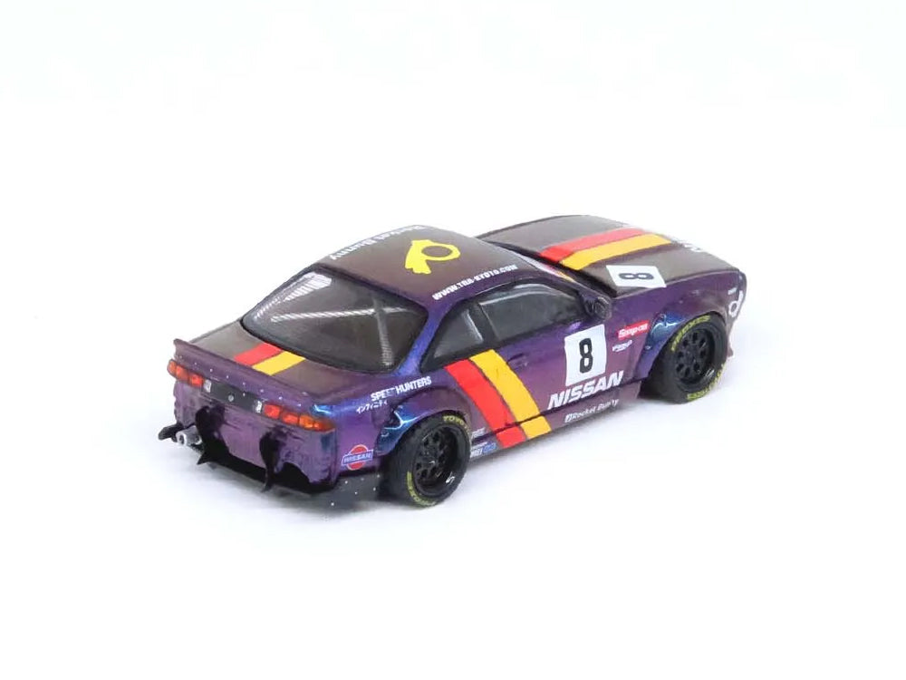 Inno64 Nissan Silivia S14 BOSS Rocket Bunny Purple - Diecast Toyz Australia